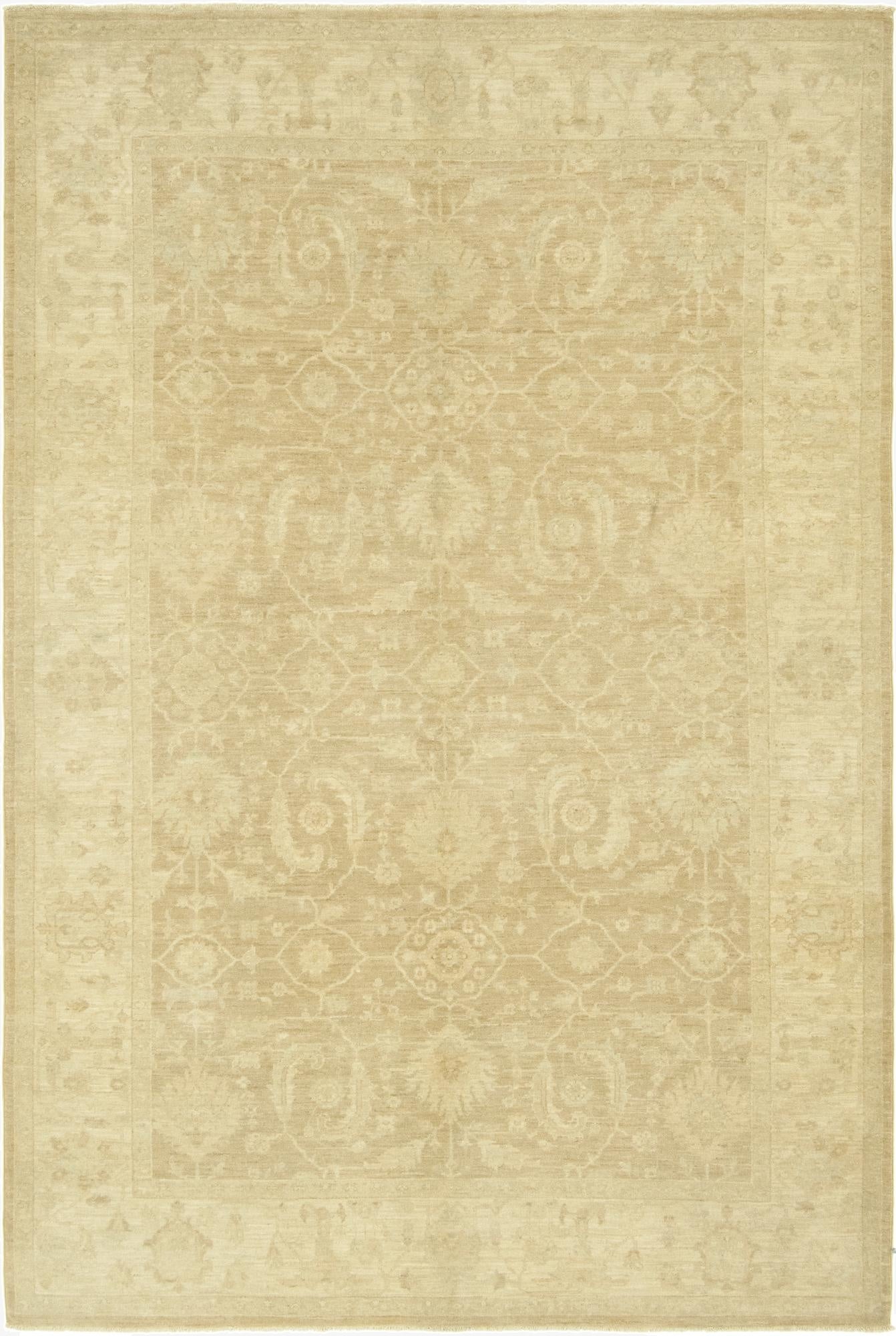 6' x 9' 2  Hand Knotted Peshawar Ziegler Rug