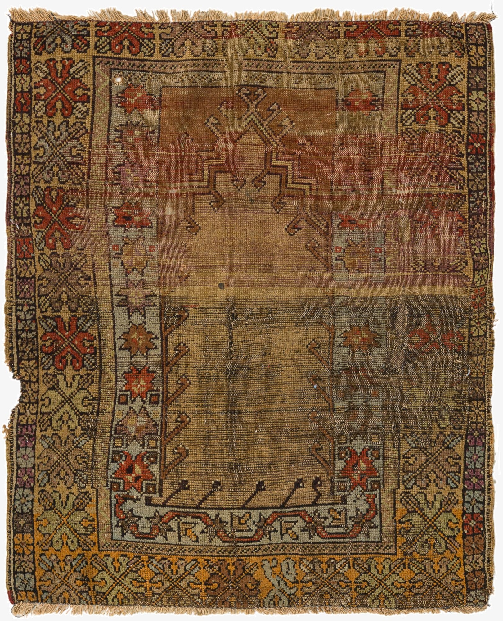 3' 3 x 3' 10  Hand Knotted Shiraz Persian Wool Rug