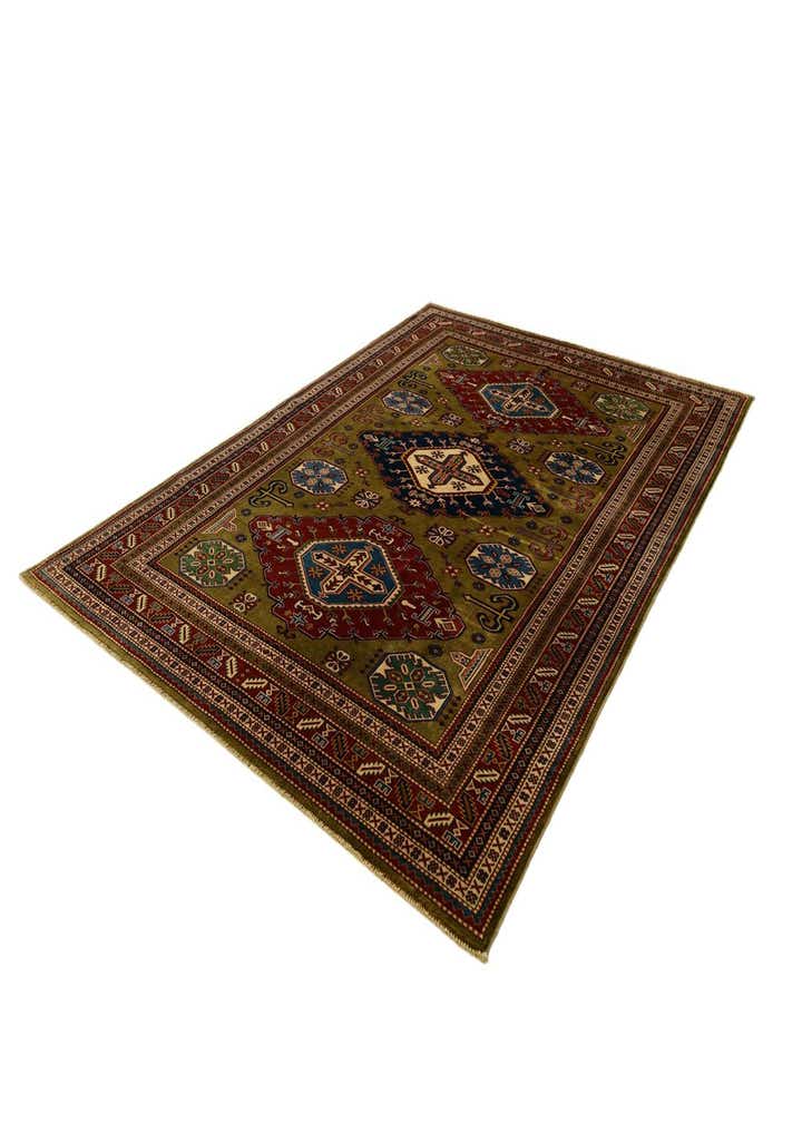6' 2 x 8' 8 Hand Knotted Shirvan Rug