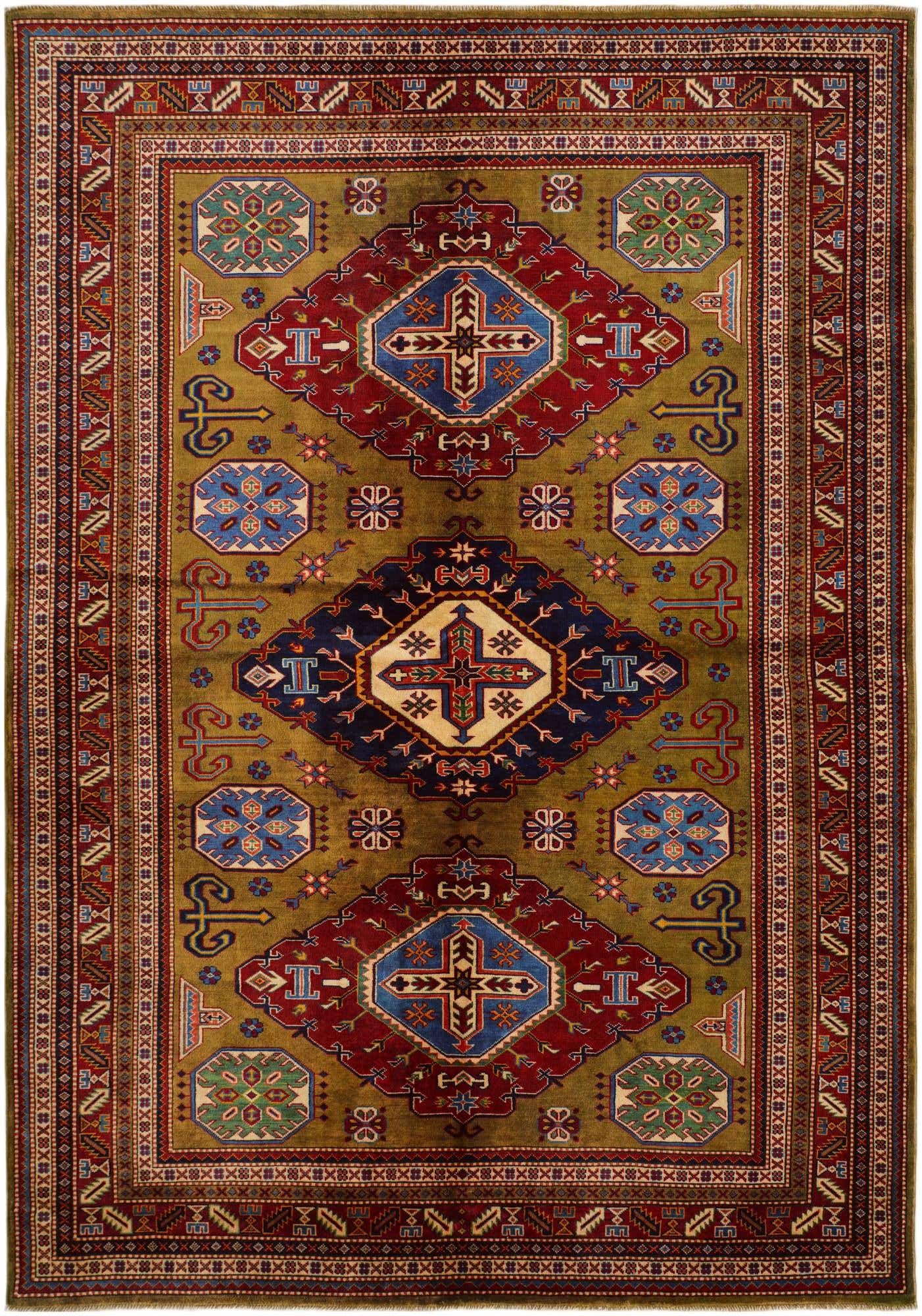6' 2 x 8' 8 Hand Knotted Shirvan Rug