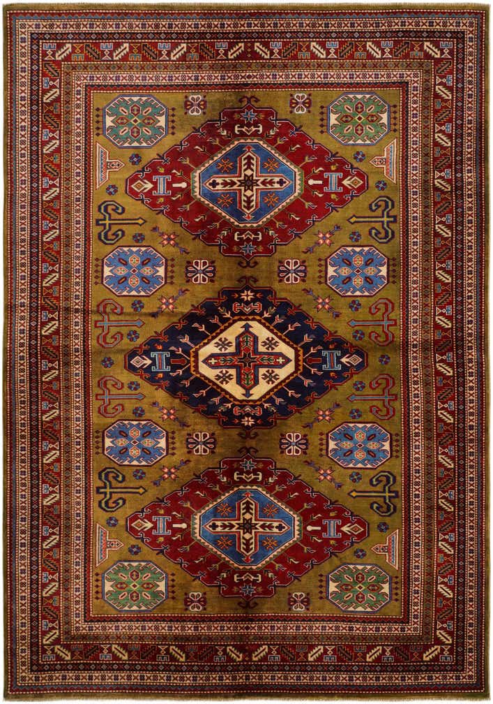 6' 2 x 8' 8 Hand Knotted Shirvan Rug
