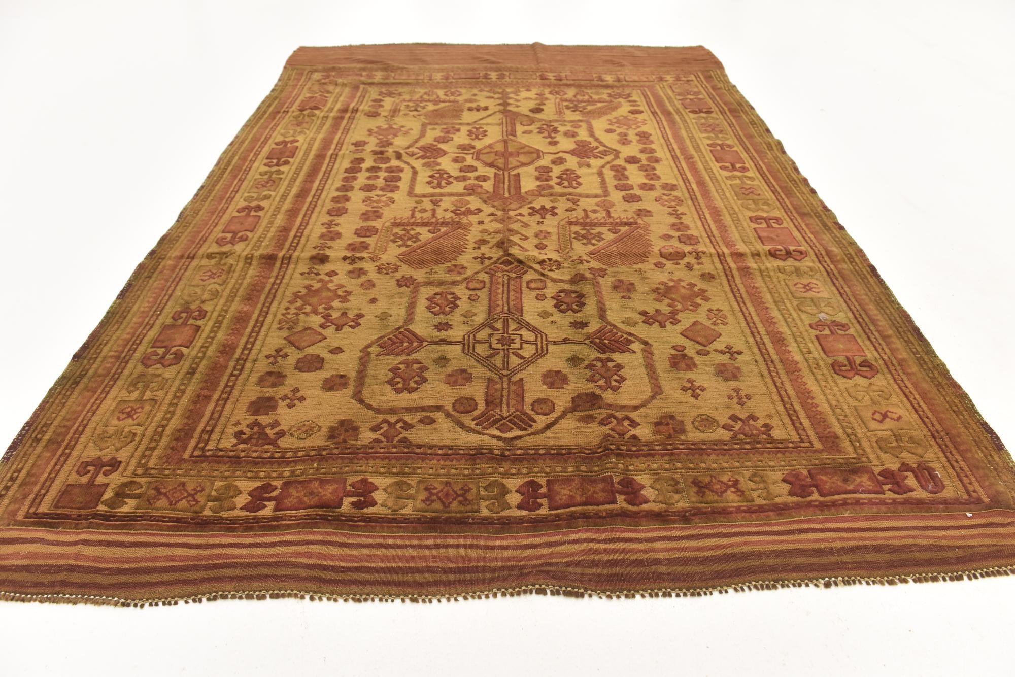 180cm x 265cm anudado a mano Sumak Alfombra Lana