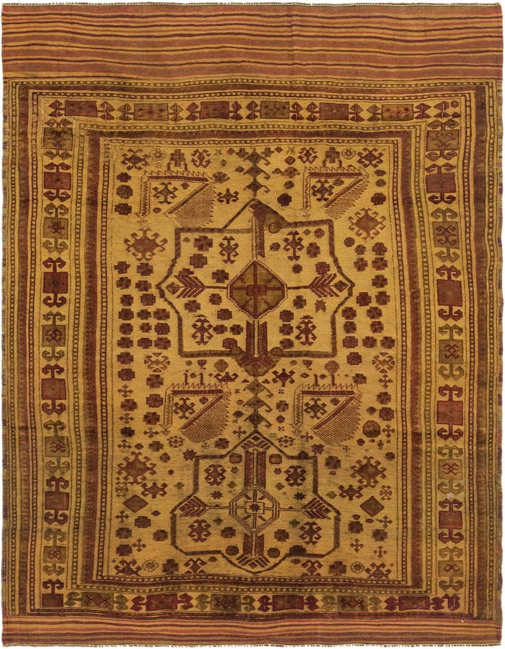 Detail image of 5' 10 x 8' 8 Hand Knotted Sumak Wool Rug