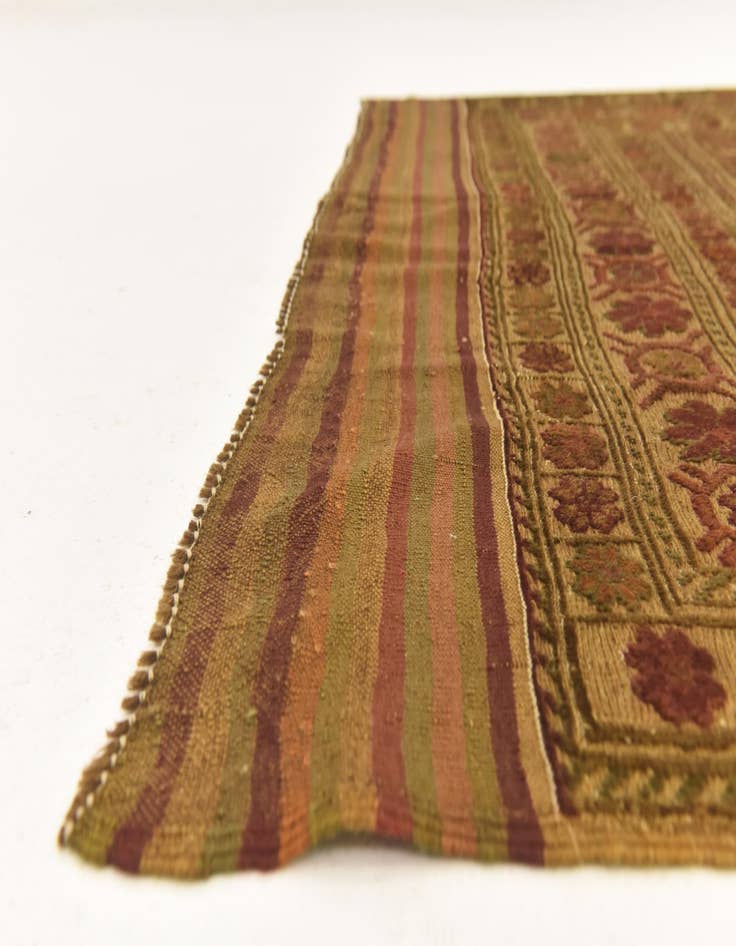 Detail image of 4' 9 x 7' 7 Hand Knotted Sumak Wool Rug