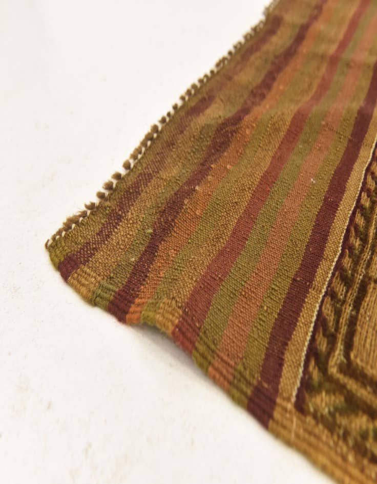 Detail image of 4' 9 x 7' 7 Hand Knotted Sumak Wool Rug