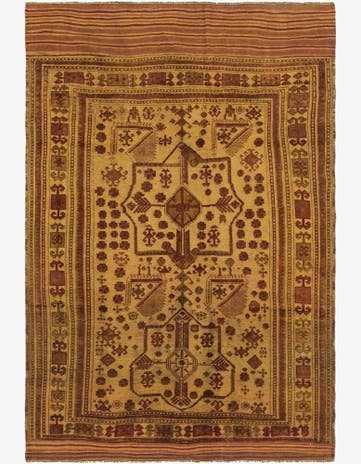 5' 10 x 8' 8 Hand Knotted Sumak Wool Rug