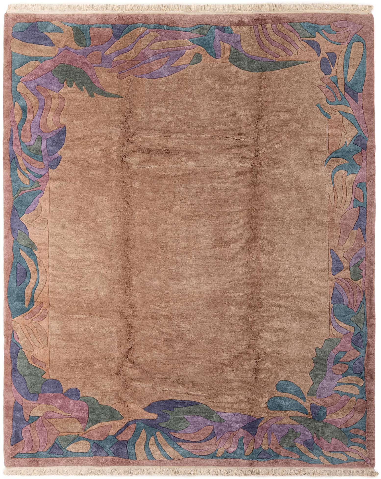 8' 2 x 9' 10 Hand Knotted Tibet Wool Rug