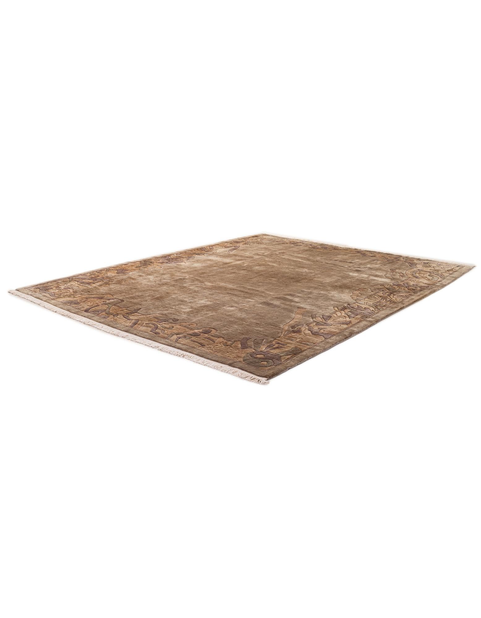 8' 1 x 9' 11 Hand Knotted Tibet Wool Rug