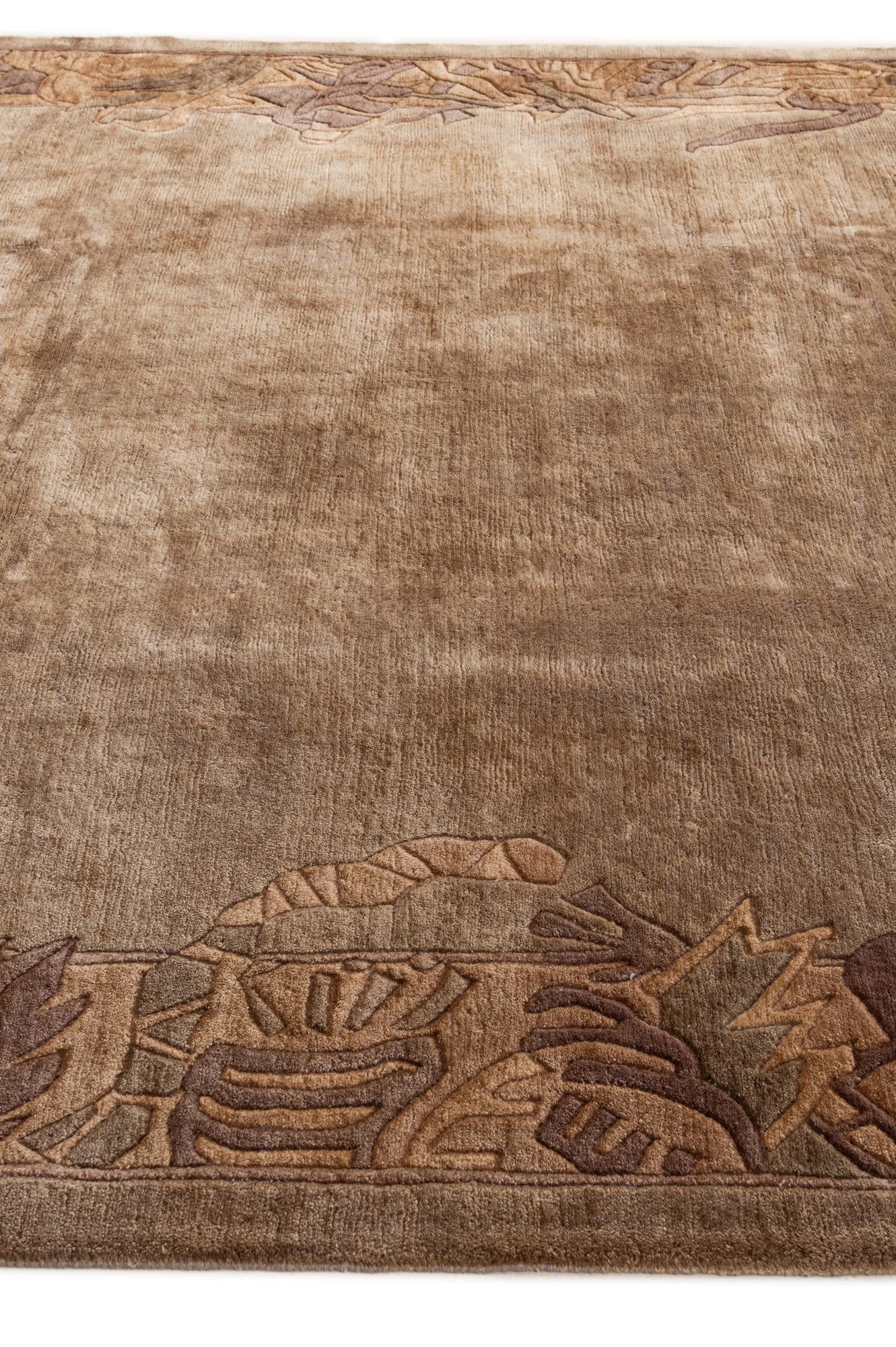 8' 1 x 9' 11 Hand Knotted Tibet Wool Rug