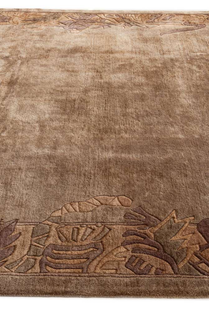 8' 1 x 9' 11 Hand Knotted Tibet Wool Rug