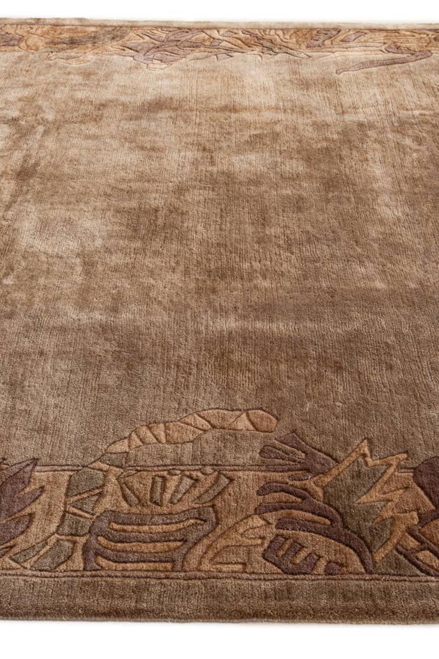 Detail image of 8' 1 x 9' 11 Hand Knotted Tibet Wool Rug