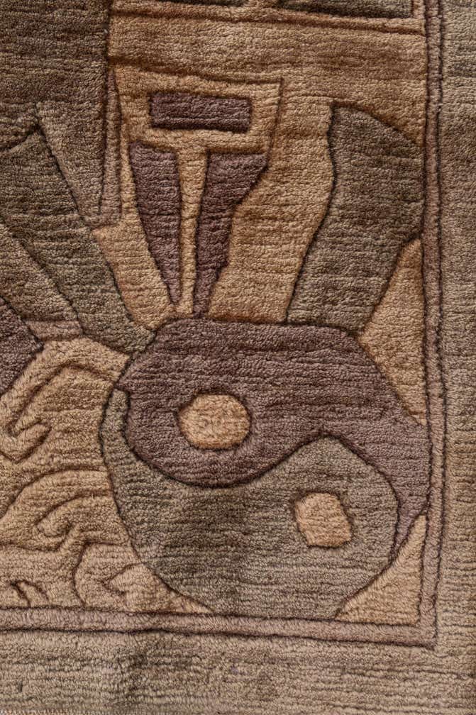 8' 1 x 9' 11 Hand Knotted Tibet Wool Rug