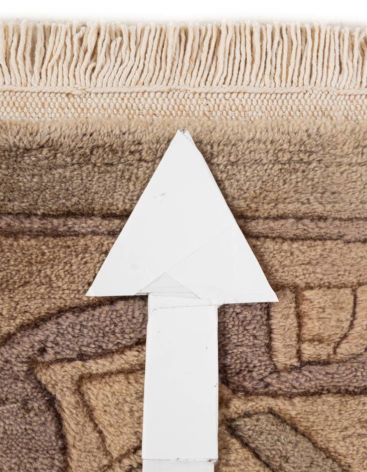 Detail image of 8' 1 x 9' 11  Hand Knotted Tibet Wool Rug