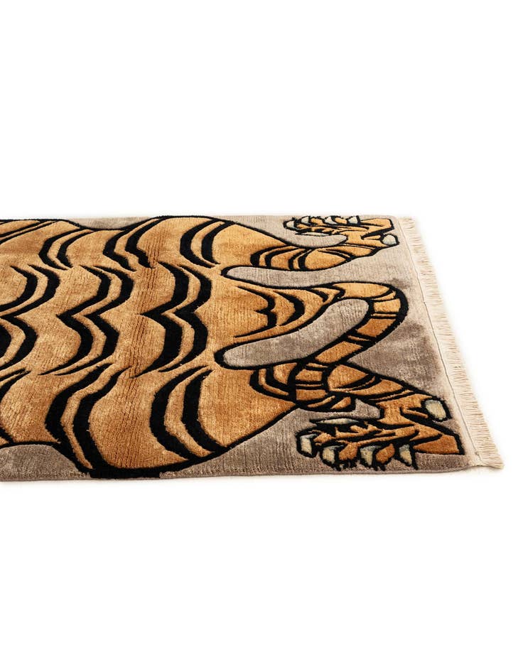 Detail image of 4' x 5' 11  Hand Knotted Tibet Wool Rug