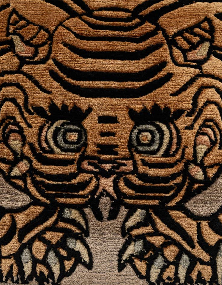 Detail image of 4' x 5' 11  Hand Knotted Tibet Wool Rug