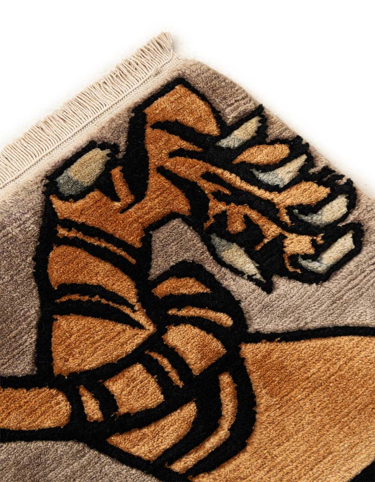 Detail image of 4' x 5' 11  Hand Knotted Tibet Wool Rug