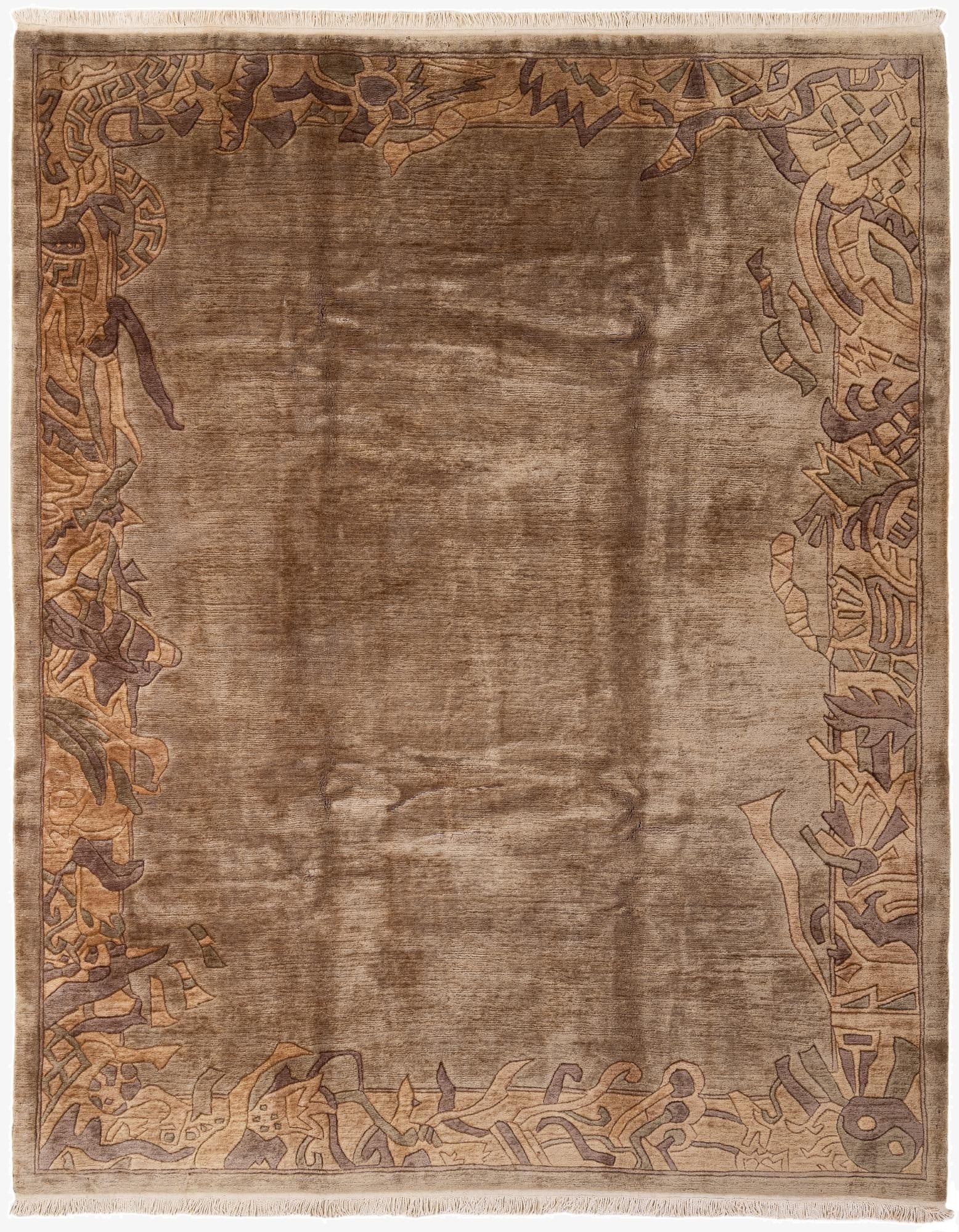 8' 1 x 9' 11  Hand Knotted Tibet Wool Rug