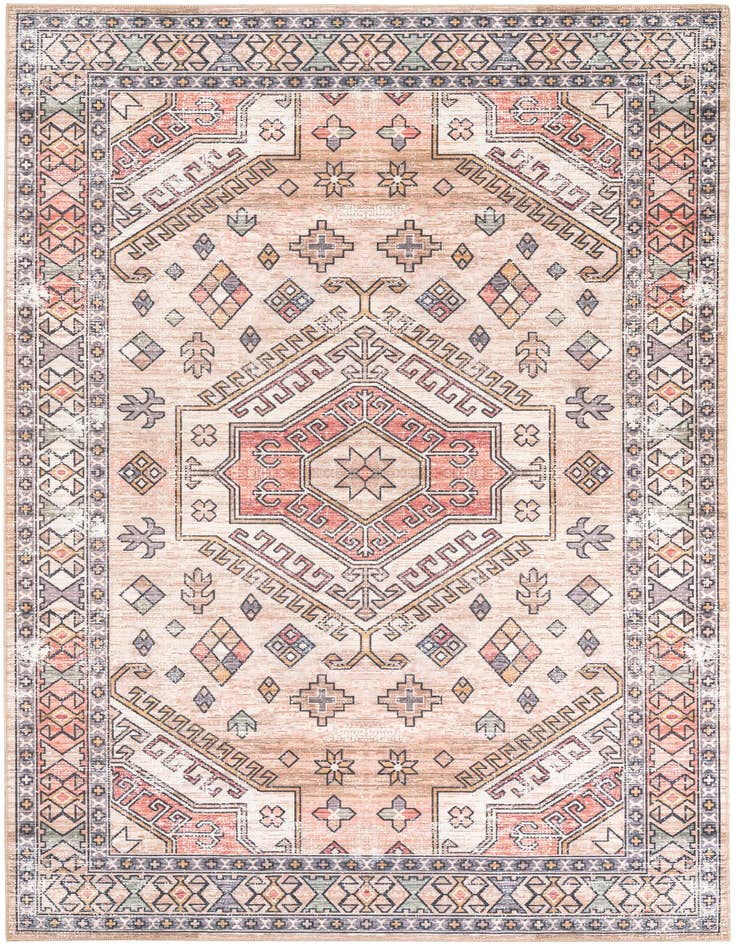 Detail image of 5' x 8' Washable Timeless Rug