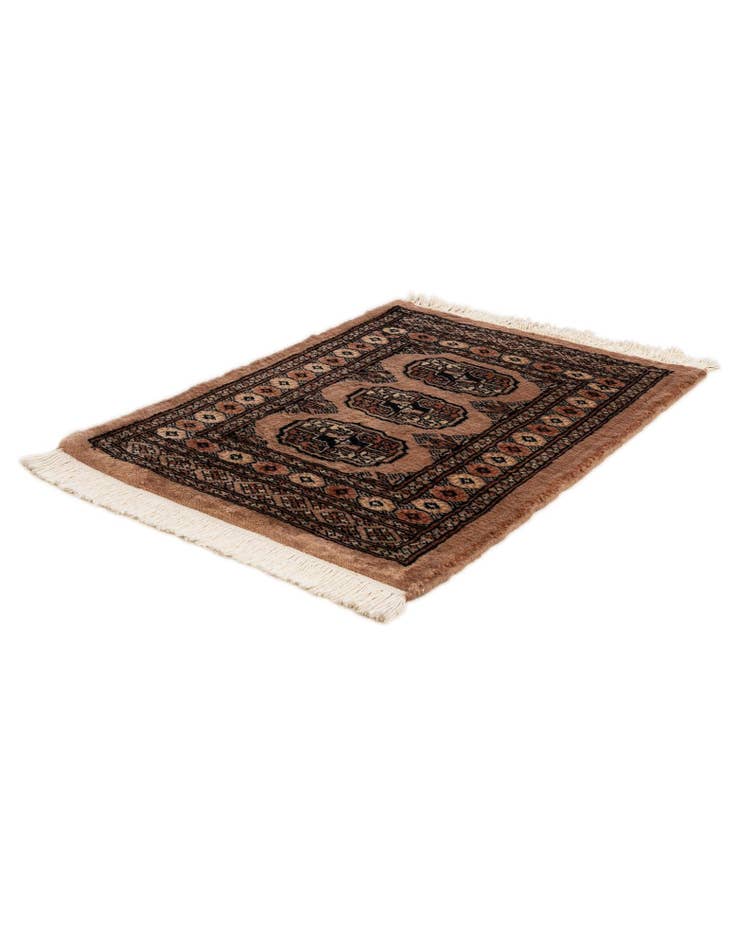 Detail image of 2' 1 x 2' 10  Hand Knotted Torkaman Persian Wool Rug