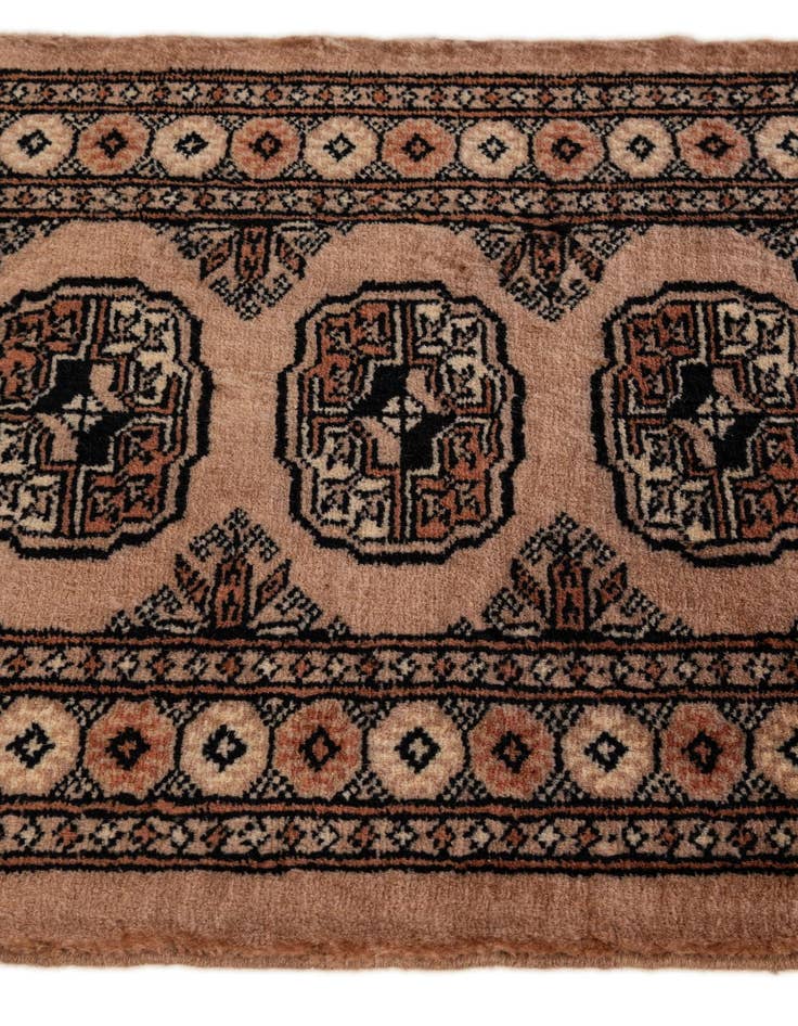 Detail image of 2' 1 x 2' 10  Hand Knotted Torkaman Persian Wool Rug