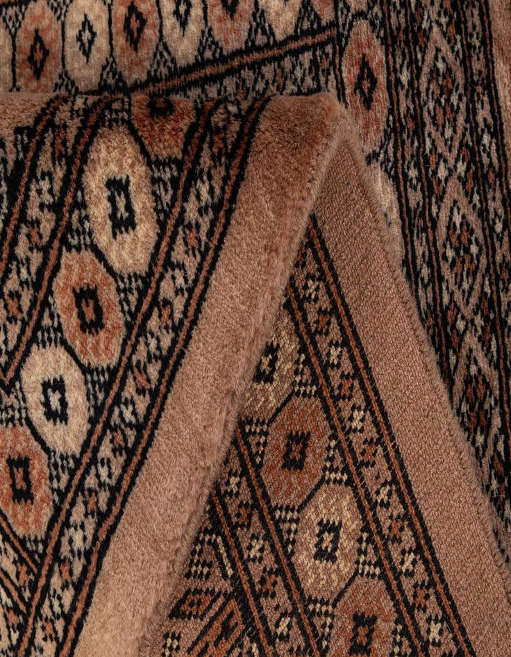 Detail image of 2' 1 x 2' 10  Hand Knotted Torkaman Persian Wool Rug