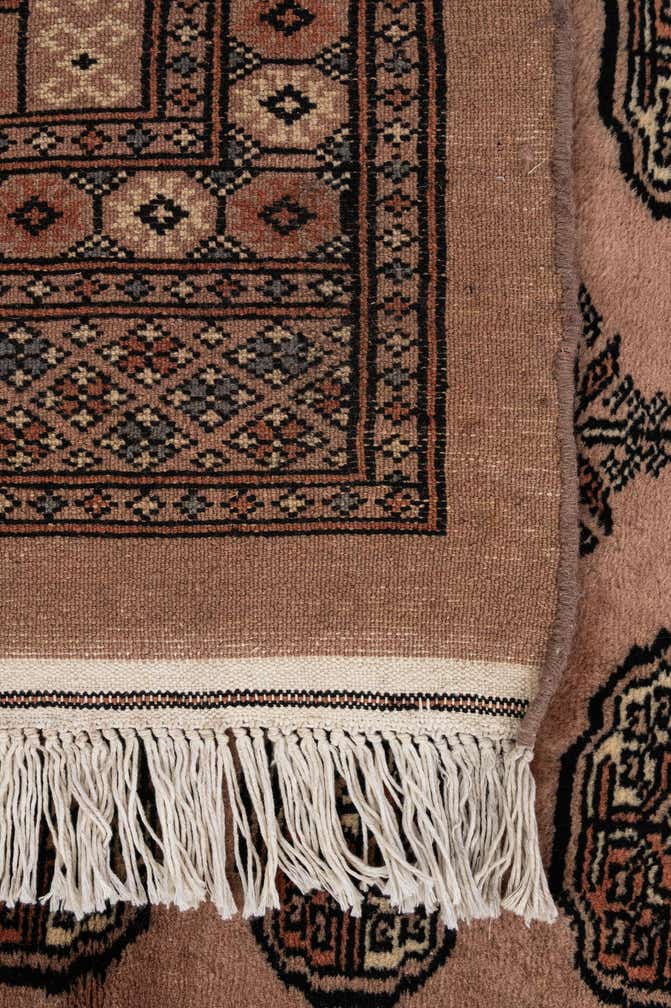 4' 3 x 6' 3 Hand Knotted Torkaman Persian Wool Rug