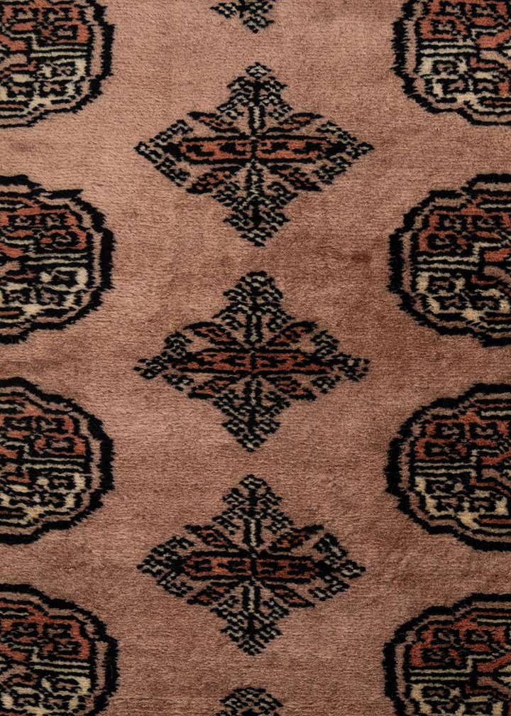 4' 3 x 6' 3 Hand Knotted Torkaman Persian Wool Rug