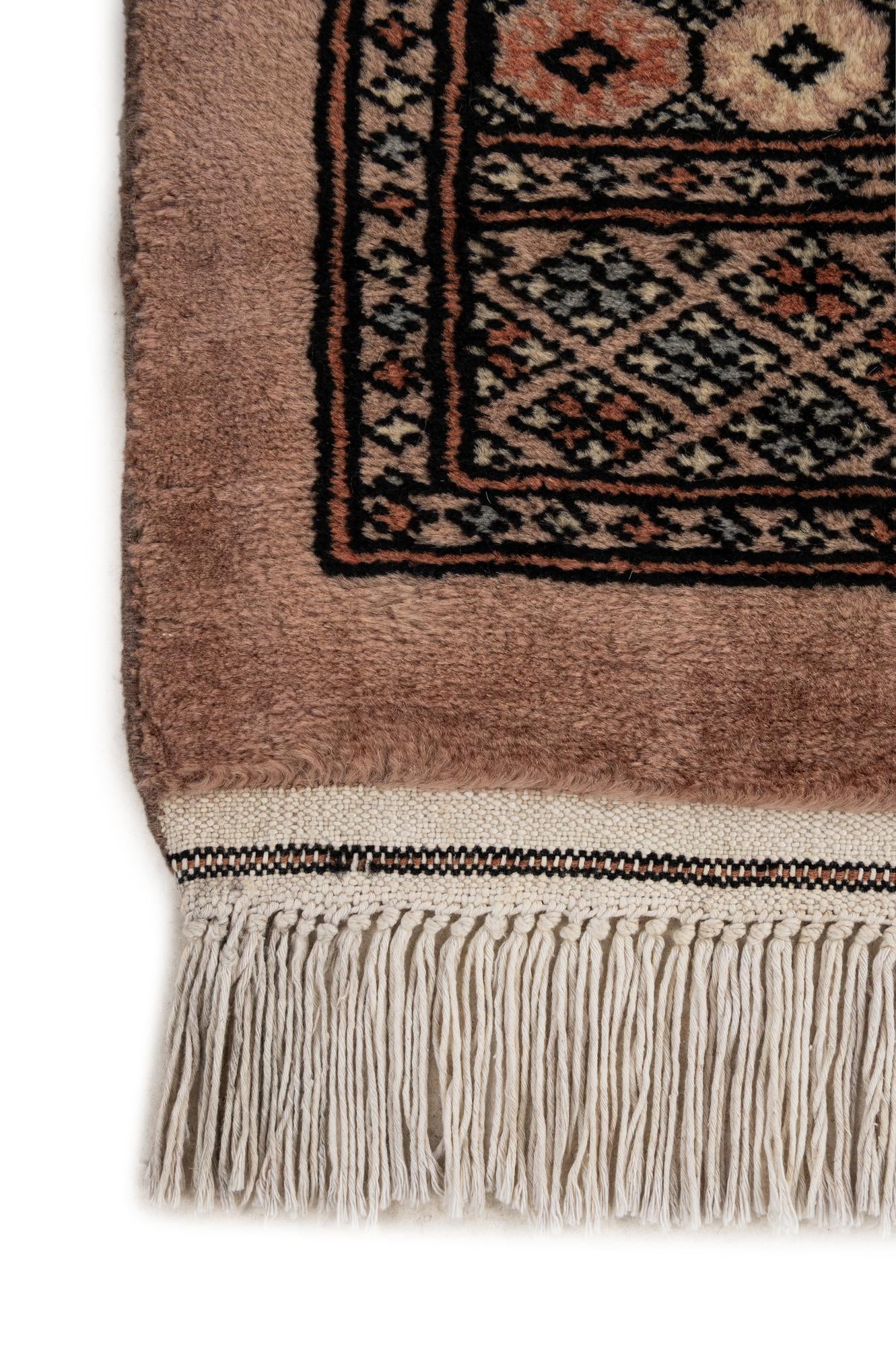 4' 3 x 6' 3 Hand Knotted Torkaman Persian Wool Rug