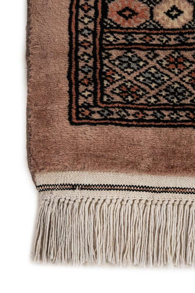 4' 3 x 6' 3 Hand Knotted Torkaman Persian Wool Rug