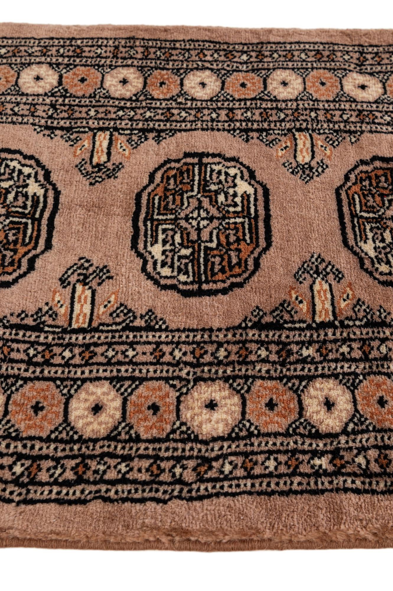 60cm x 95cm anudado a mano Torkaman Alfombra Persa Lana