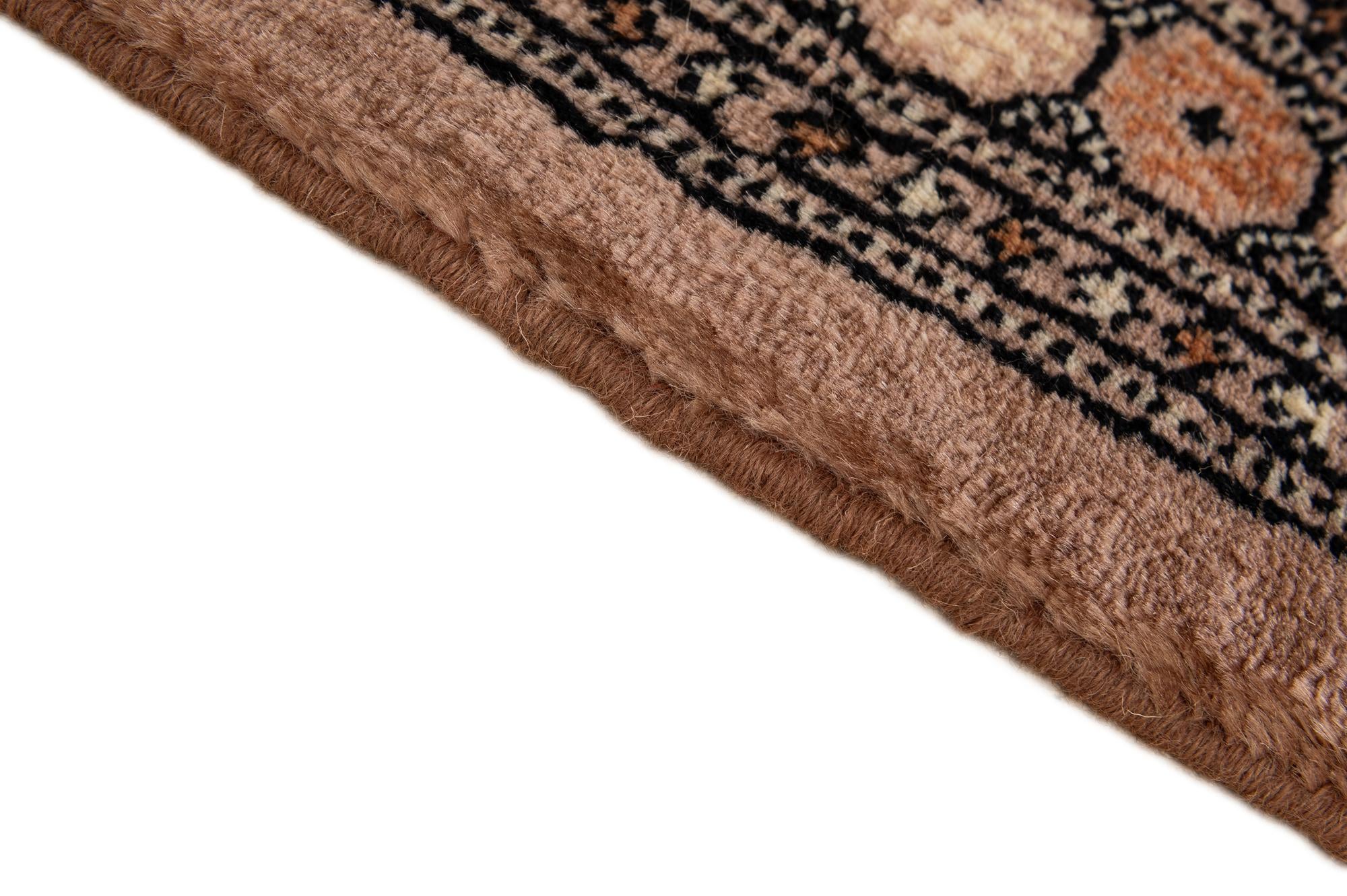 60cm x 95cm anudado a mano Torkaman Alfombra Persa Lana