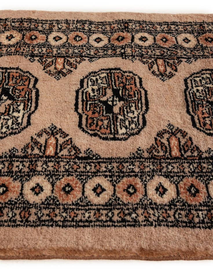 Detail image of 2' x 3'  Hand Knotted Torkaman Persian Wool Rug