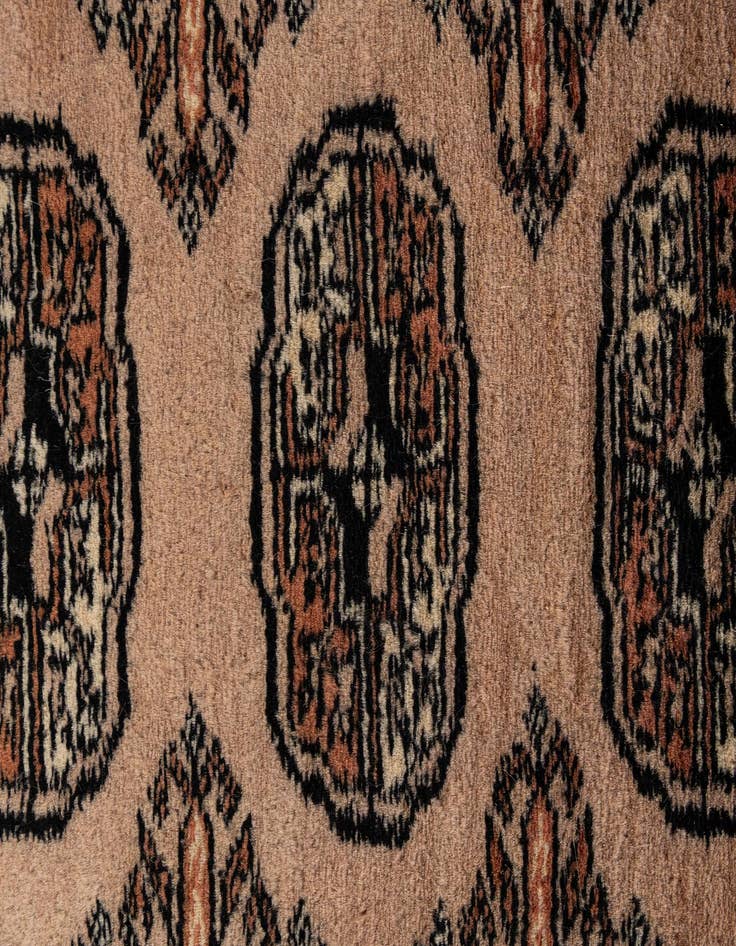 Detail image of 2' x 3'  Hand Knotted Torkaman Persian Wool Rug