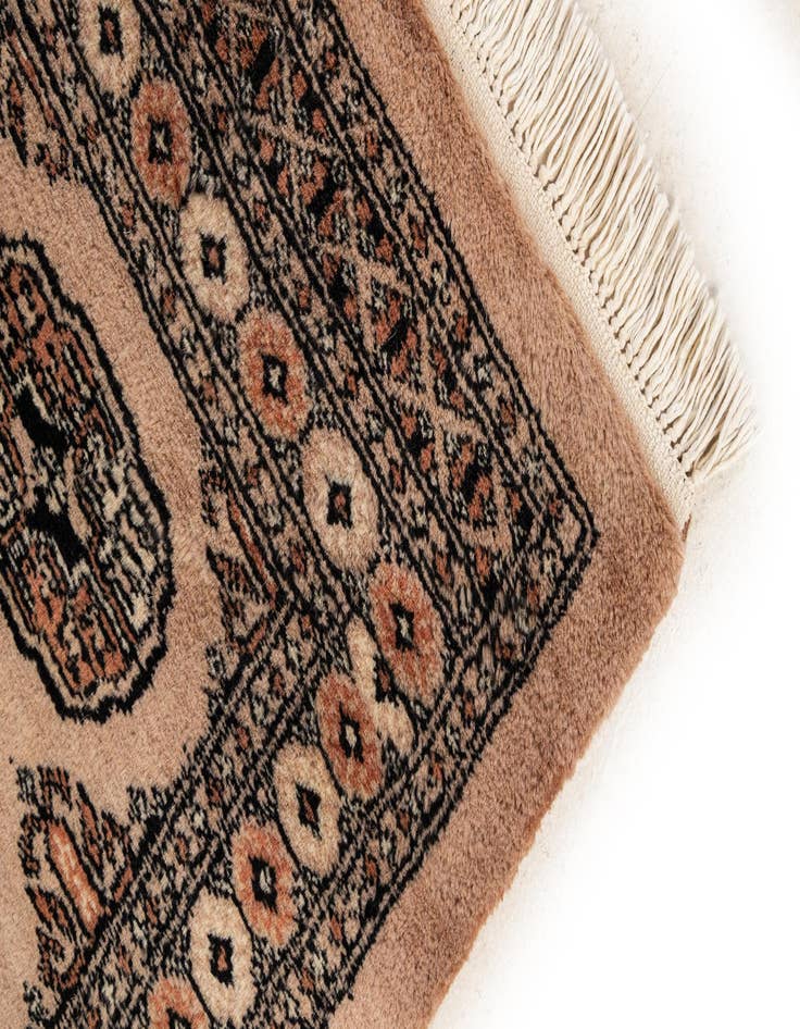 Detail image of 2' x 3'  Hand Knotted Torkaman Persian Wool Rug