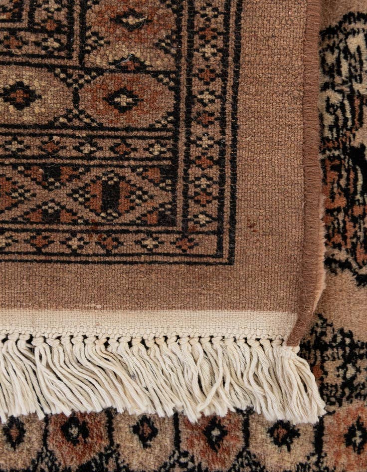 Detail image of 2' x 3'  Hand Knotted Torkaman Persian Wool Rug