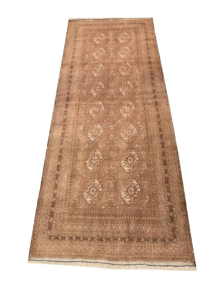 Detail image of 3' 10 x 6' 2  Hand Knotted Torkaman Persian Wool Rug