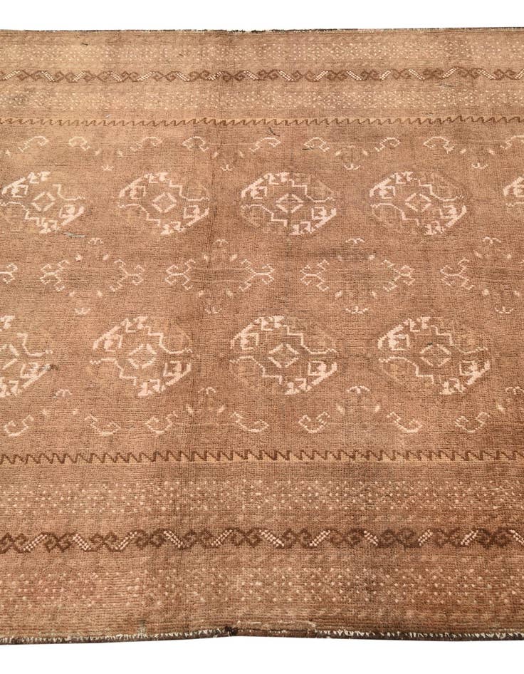 Detail image of 3' 10 x 6' 2  Hand Knotted Torkaman Persian Wool Rug