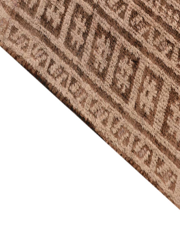 Detail image of 4' 9 x 8' 4  Hand Knotted Torkaman Persian Wool Rug