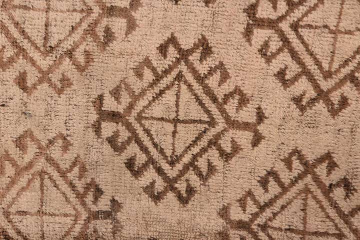 4' 9 x 8' 4 Hand Knotted Torkaman Persian Wool Rug