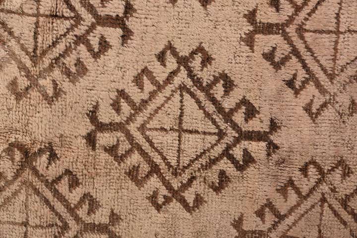 4' 9 x 8' 4 Hand Knotted Torkaman Persian Wool Rug
