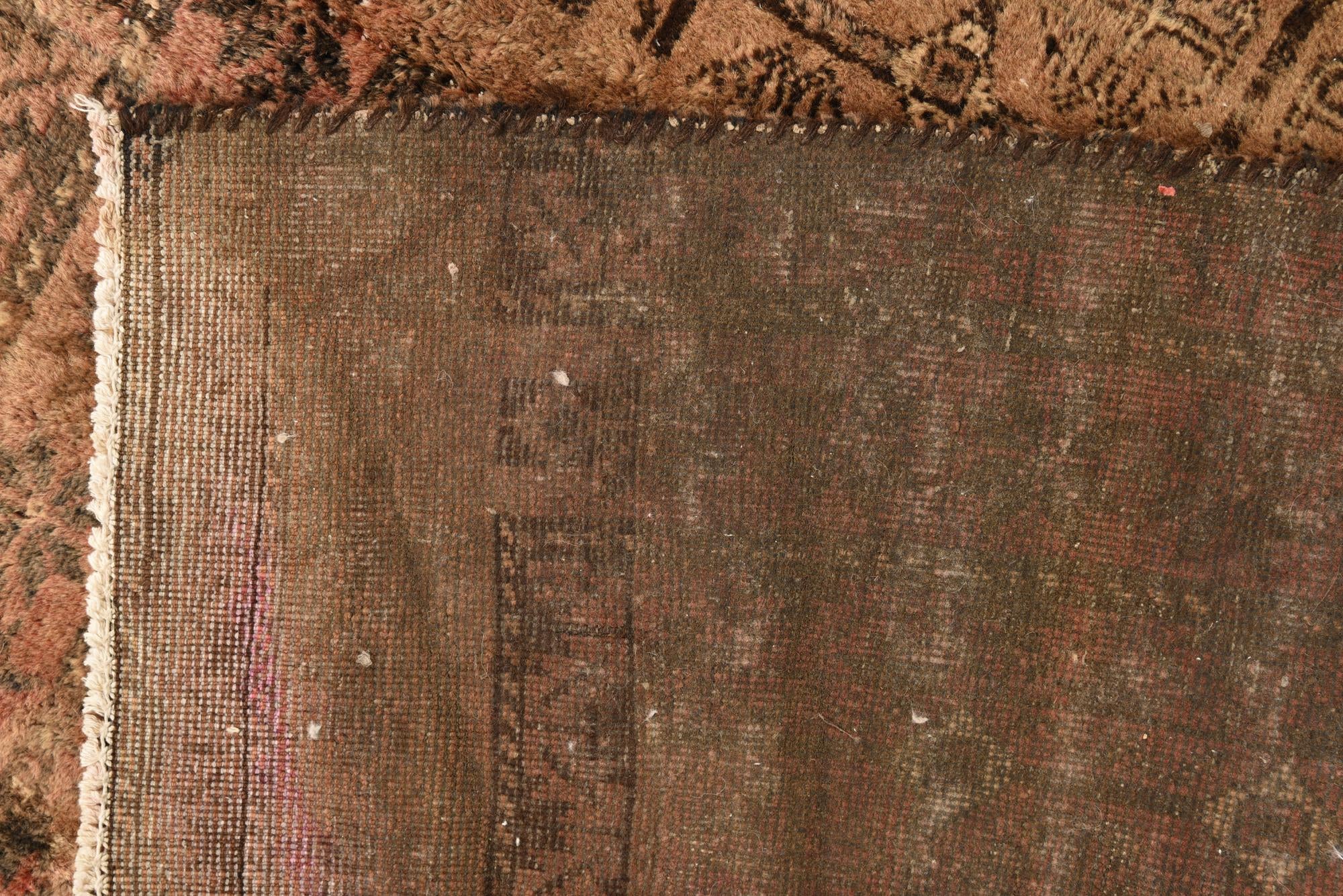 3' 5 x 4' 5 Hand Knotted Torkaman Persian Wool Rug