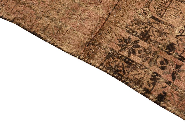 Detail image of 3' 5 x 4' 5 Hand Knotted Torkaman Persian Wool Rug