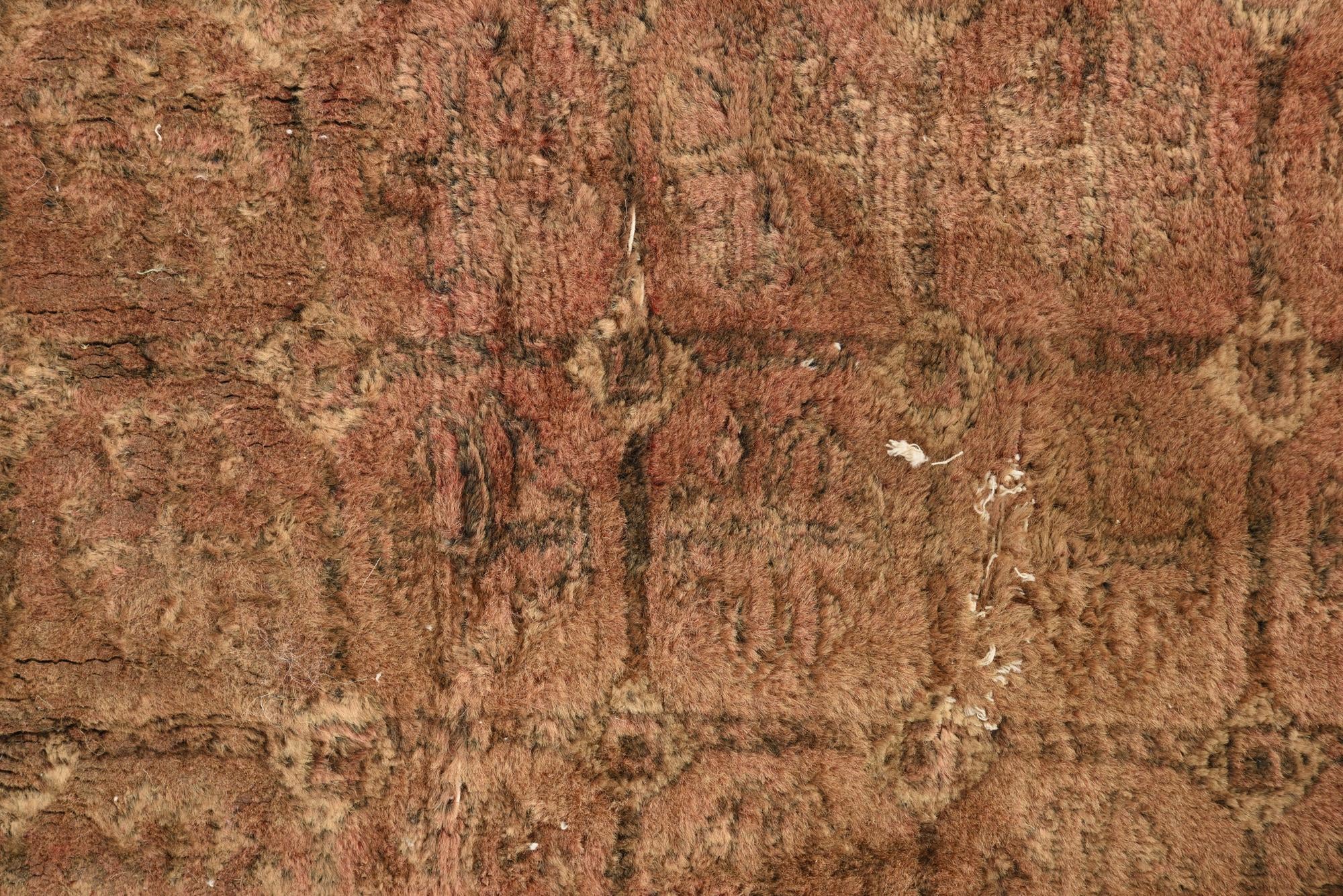 3' 5 x 4' 5 Hand Knotted Torkaman Persian Wool Rug