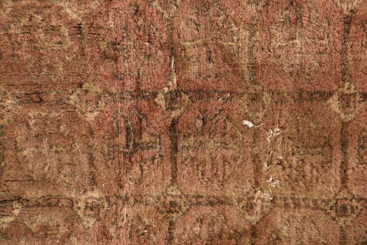 3' 5 x 4' 5 Hand Knotted Torkaman Persian Wool Rug