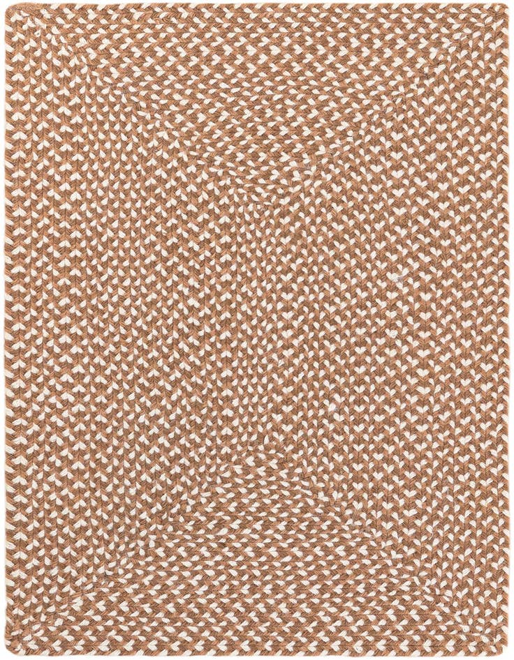 Detail image of 2' x 3' 1  Hand Tweed Braided Jute Rug