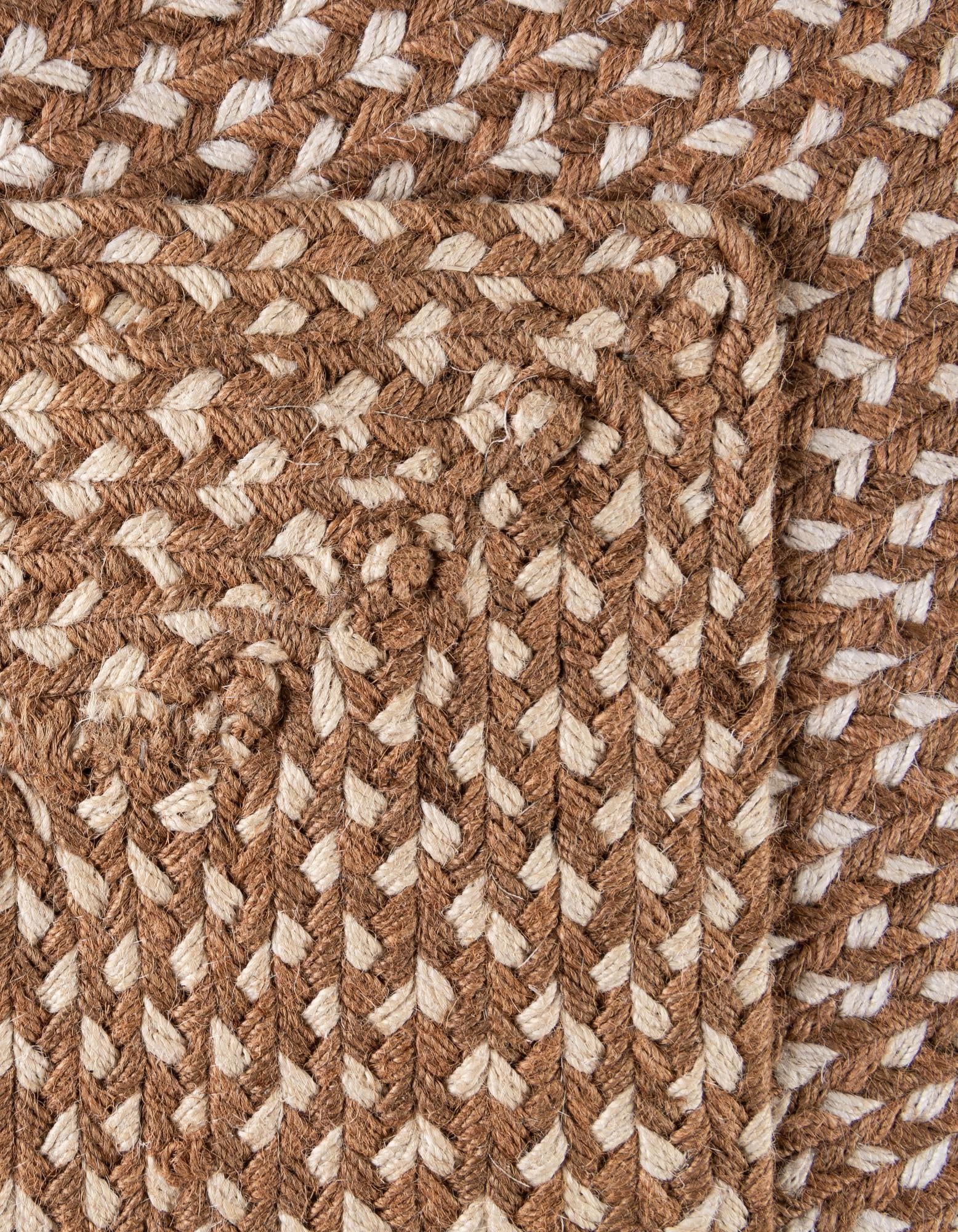 4' 1 x 6' 1 Handmade Tweed Braided Jute Rug