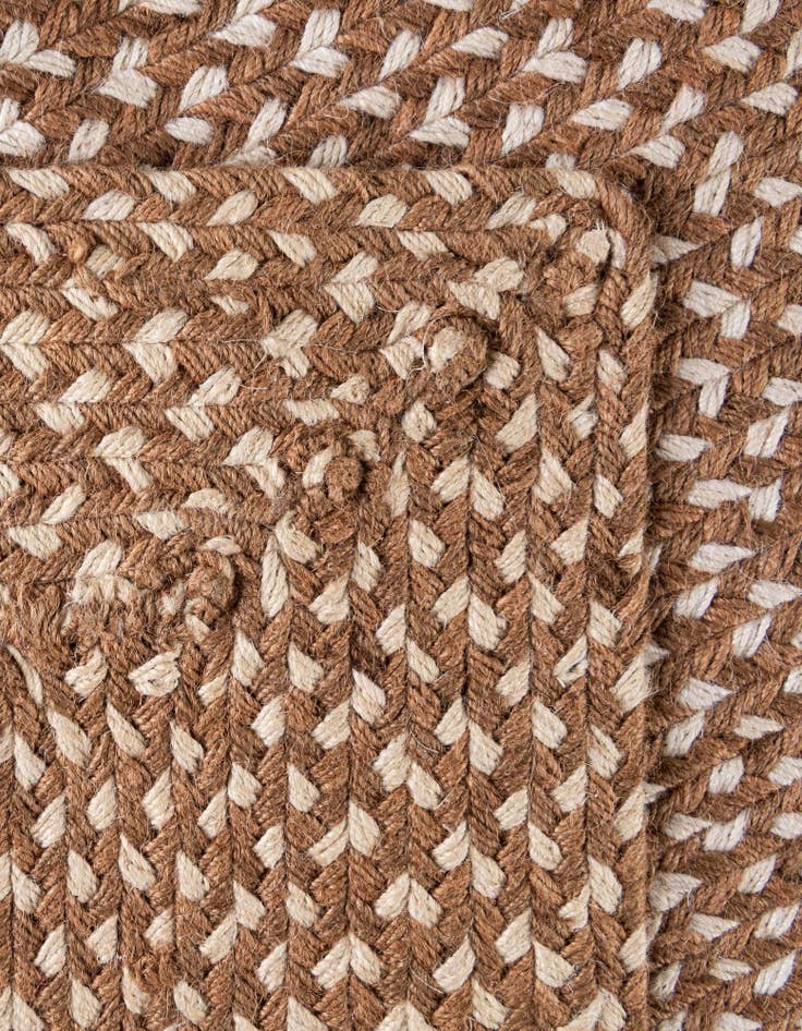 Detail image of 7' 10 x 10'  Hand Tweed Braided Jute Rug