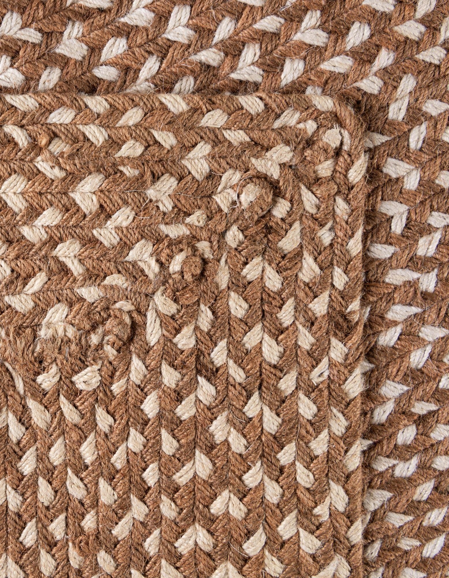 4' 1 x 6' 1 Handmade Tweed Braided Jute Rug