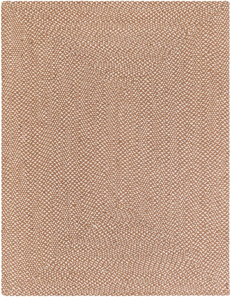 Detail image of 5' 1 x 8'  Hand Tweed Braided Jute Rug