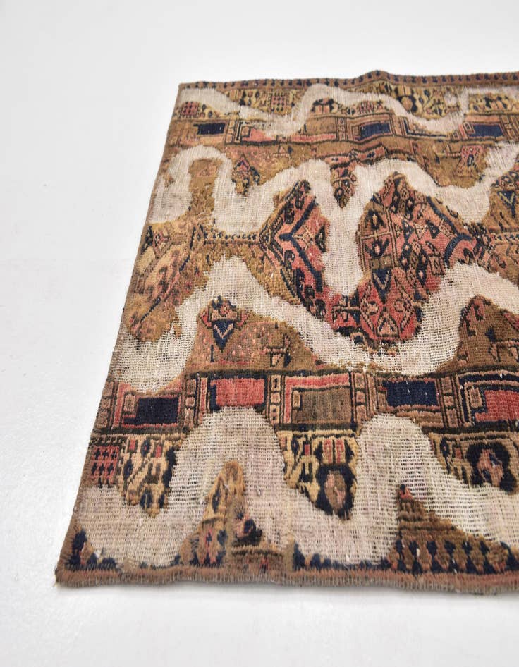 Detail image of 3' 2 x 4' 6 Hand Knotted Ultra Vintage Persian Wool Rug